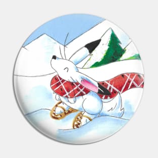 Snowshoe Hare Pin