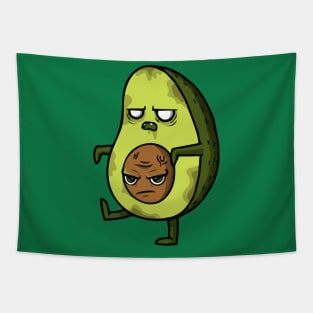 Zombie Avocado with Pit Tapestry