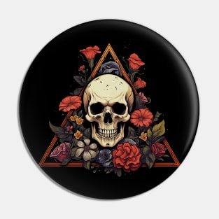 Death And Beauty Black Pin