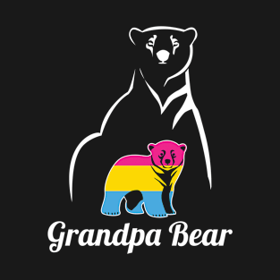 LGBT Pansexual Grandpa Bear Pan Pride Flag T-Shirt