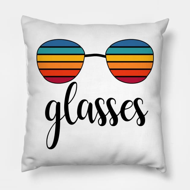 glasses Pillow by lonway