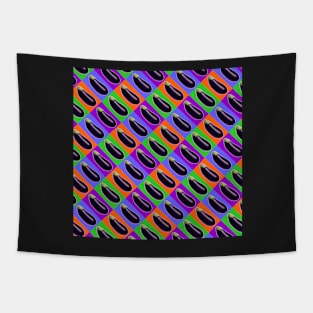 Eggplant Color Pattern | Pop Art Tapestry