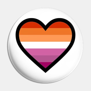 heart - lesbian Pin