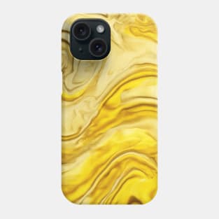 YELLOW LIQUID MARBLE DESIGN Phone Case