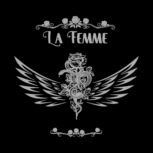 La Femme - snake and rose by Deorans