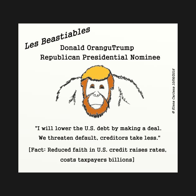 Donald OranguTrump cannot handle debt by elenacarlena