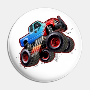 Cartoon monster truck Pin