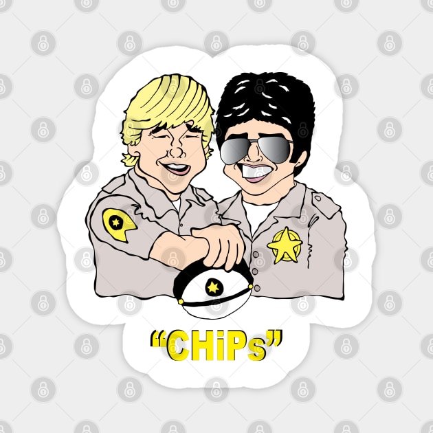 TV COP SHOW Magnet by cartoonistguy