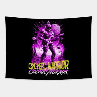 Cosmic Metal Warrior Tapestry