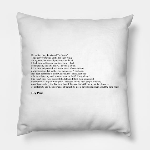 American Psycho - Hip To Be Square Pillow by qqqueiru
