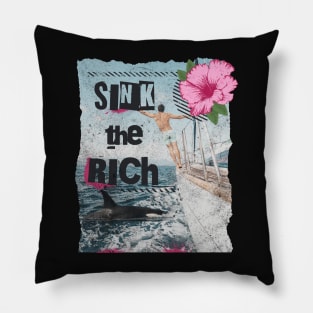 Sink the Rich - Gladis Orcas Killer Whale Pillow