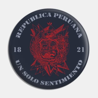 Peruvian Shield Pin