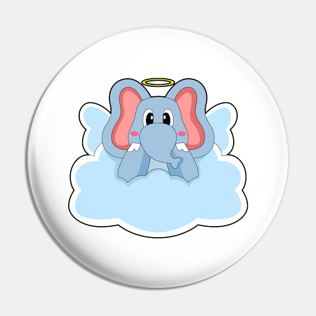 Elephant Angel Clouds Pin by Markus Schnabel