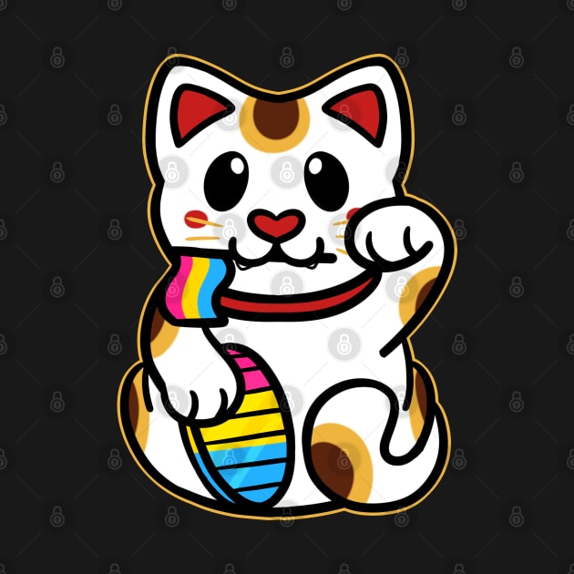 LGBTQ+ Pride Lucky Cat - Pansexual by leashonlife