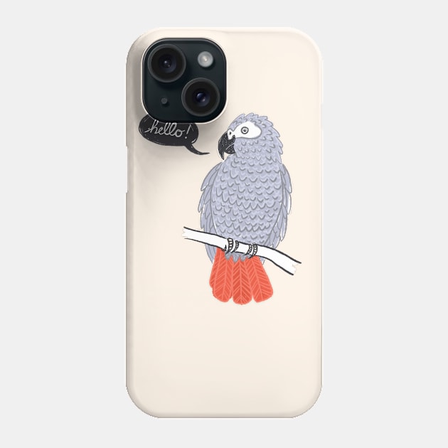 African Grey Phone Case by IllustratedActivist