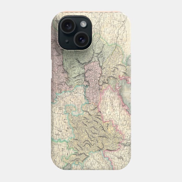 Vintage Map of Austria (1801) Phone Case by Bravuramedia