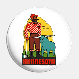 Vintage Minnesota Decal Pin