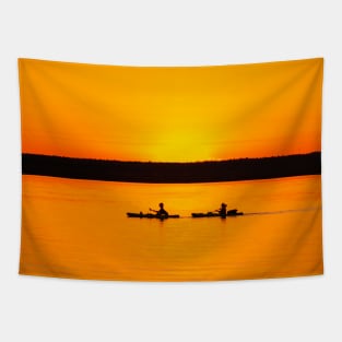 Twilight Kayak Tapestry