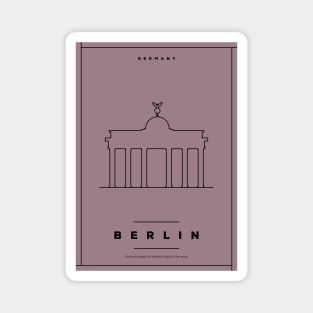 Berlin Minimal Poster Magnet