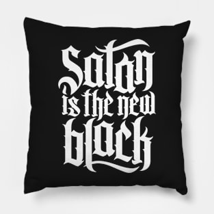 Satan is the new black No.4 (white) Pillow