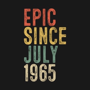 Fun Epic Since July 1965 55th Birthday Gift 55 Year Old T-Shirt