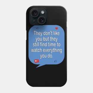 Social media detox - inspiration t-shirt idea gift Phone Case