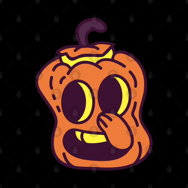 squidward Pumpkin by MigiDesu
