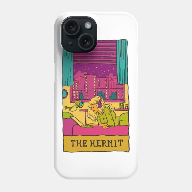 Card Hermit P R t shirt Phone Case by LindenDesigns