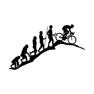 Evolution mountain cyclist gift bike saying T-Shirt