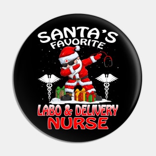 Santas Favorite Labor And Delivery Nurse Christmas Pin