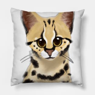 Cute Margay Drawing Pillow