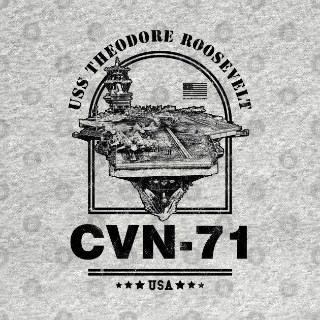 Disover CVN-71 USS Theodore Roosevelt - Aircraft Carriers - T-Shirt