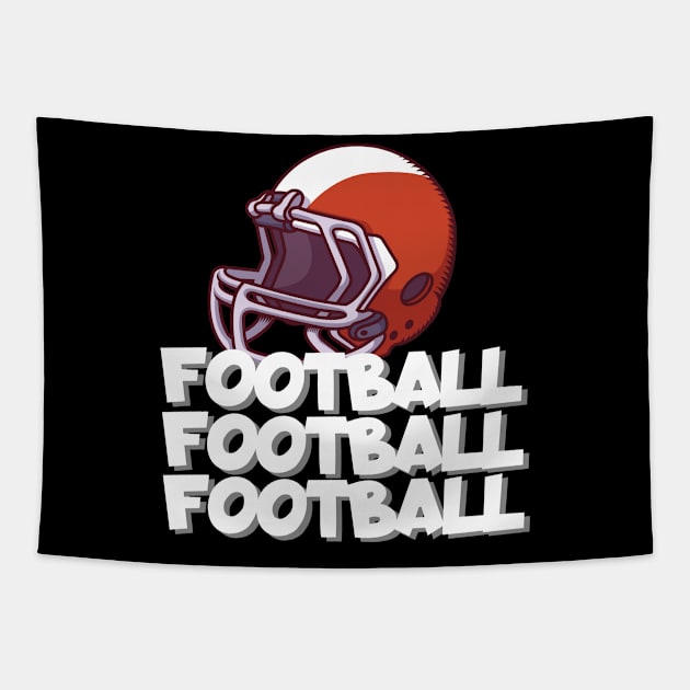 Football football football Tapestry by maxcode