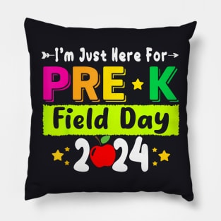 School Field Day Teacher I'M Just Here For Pre K Field Day Pillow