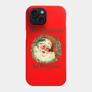 1980s Ugly Christmas Sweater Merry Christmas Vintage Santa Phone Case