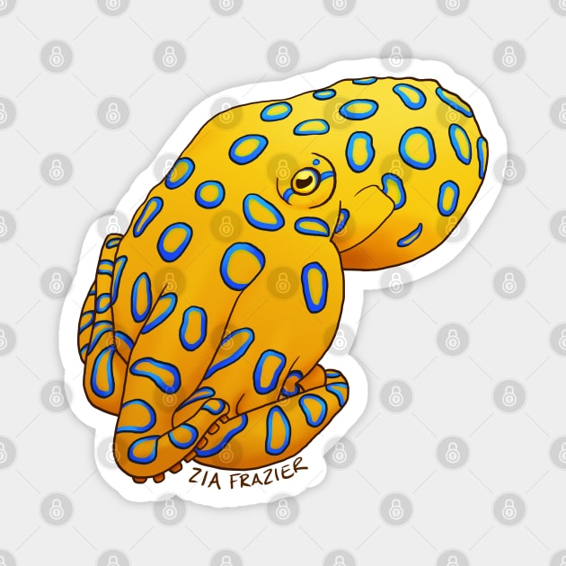 Blue-Ringed Octopus Magnet by ziafrazier