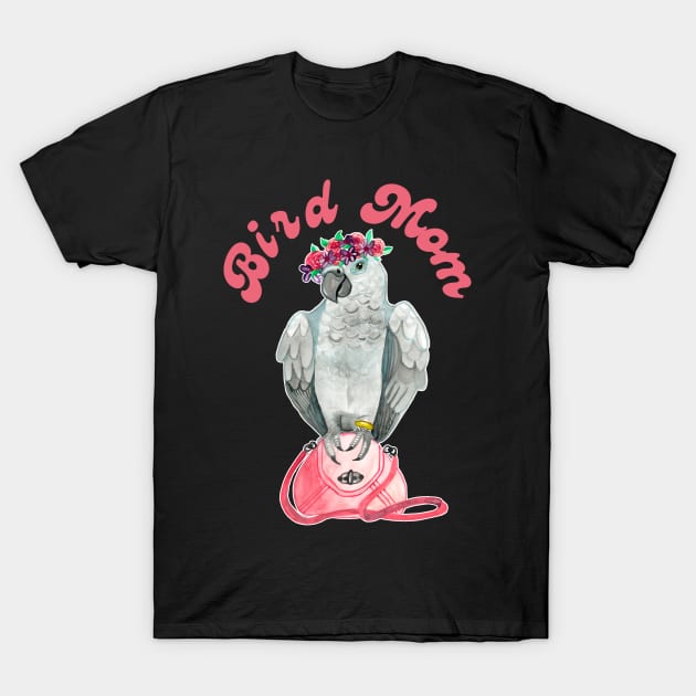 African Grey Mom - African Grey Parrot T-Shirt African Grey Mom - African Grey Parrot T-Shirt
