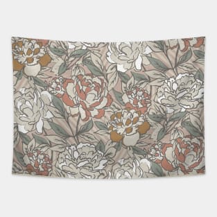 Dusty Peonies Tapestry