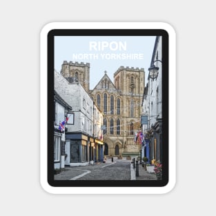 Ripon, North Yorkshire. Travel poster Magnet