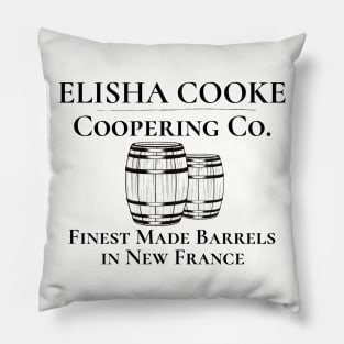 Elisha Cooke Coopering Co Barrels New France Pillow