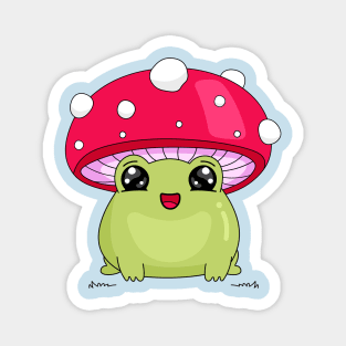 Frog and mushroom Magnet