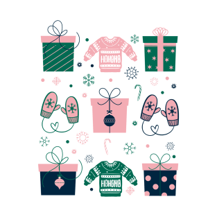 Winter Presents, Sweaters and Mittens T-Shirt