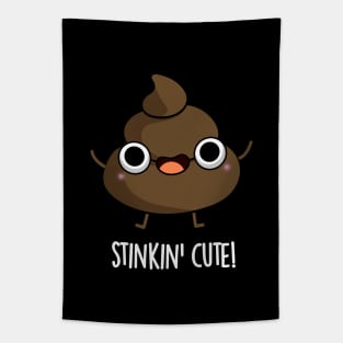 Stinkin Cute Funny Poop Pun Tapestry