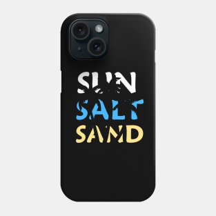 Sun Sand Salt Beach Shirt, Retro Comfort Colors T-Shirt, Trendy Beach Shirts for Women, Summer Vacation Shirts, Womens Oversized Beach Shirt Phone Case