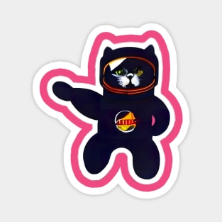 Blast off with the Astronaut Cat: The Feline Explorer that's out of this world! Magnet