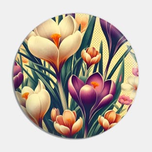 Crocus Flower Pin