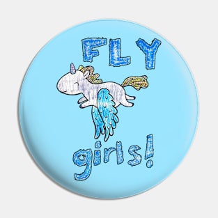 Fly Girls Unicorn Pin