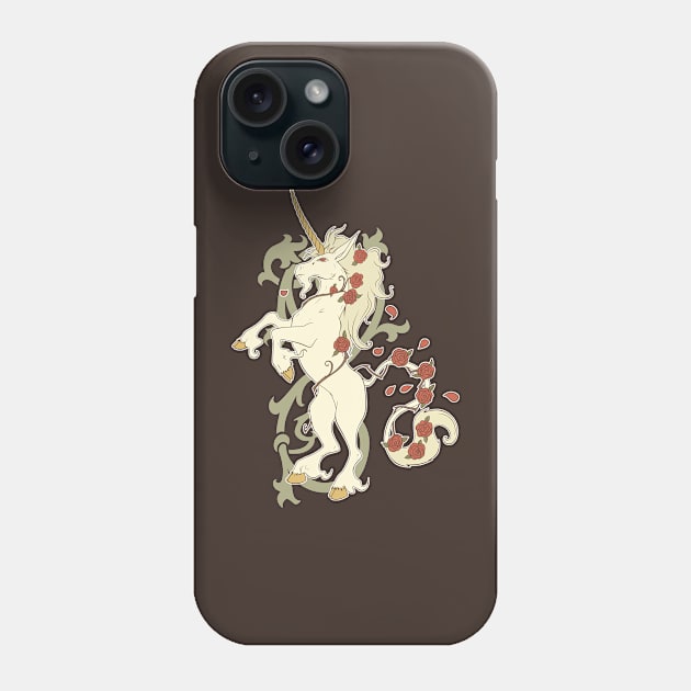 Unicorn and Rose Phone Case by faeforge