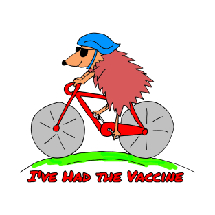 Vaccinated Cycling Hedgehog T-Shirt