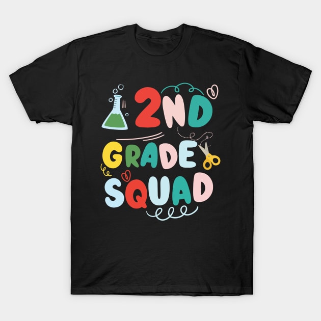 Second Grade Squad Teachers Kids 2nd Grade Back to School T-Shirt by style 4 bangladesh